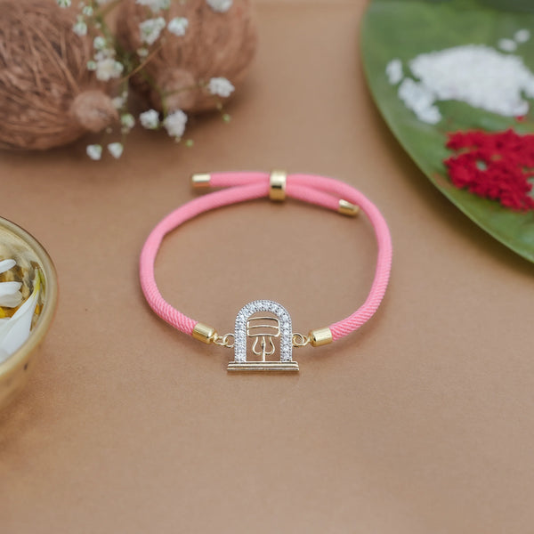 925 Gold Silver Mahadev Shivling Rakhi