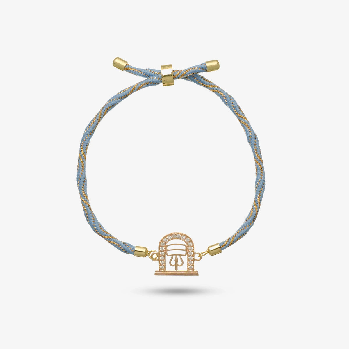 925 Rosegold Silver Mahadev Shivling Rakhi