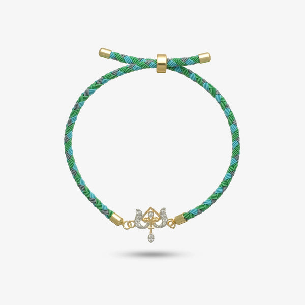 925 Silver & Gold Trinetra Shiv Rakhi