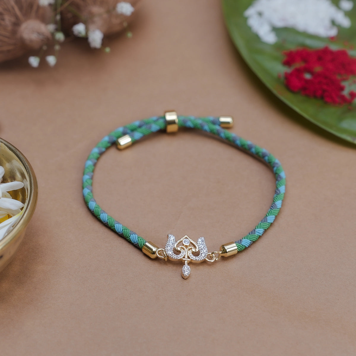 925 Silver & Gold Trinetra Shiv Rakhi
