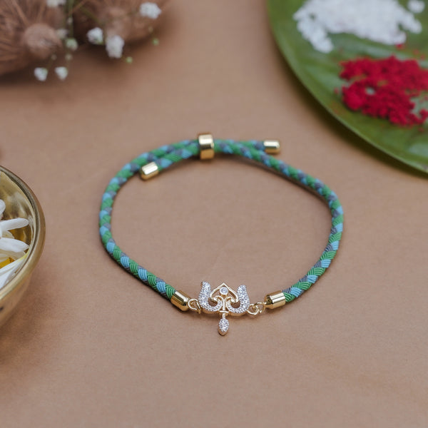 925 Silver & Gold Trinetra Shiv Rakhi