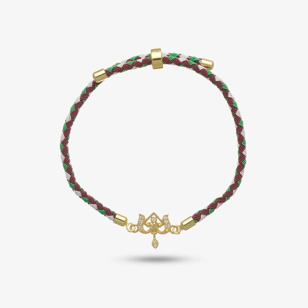 925 Gold Silver Trinetra Shiv Rakhi