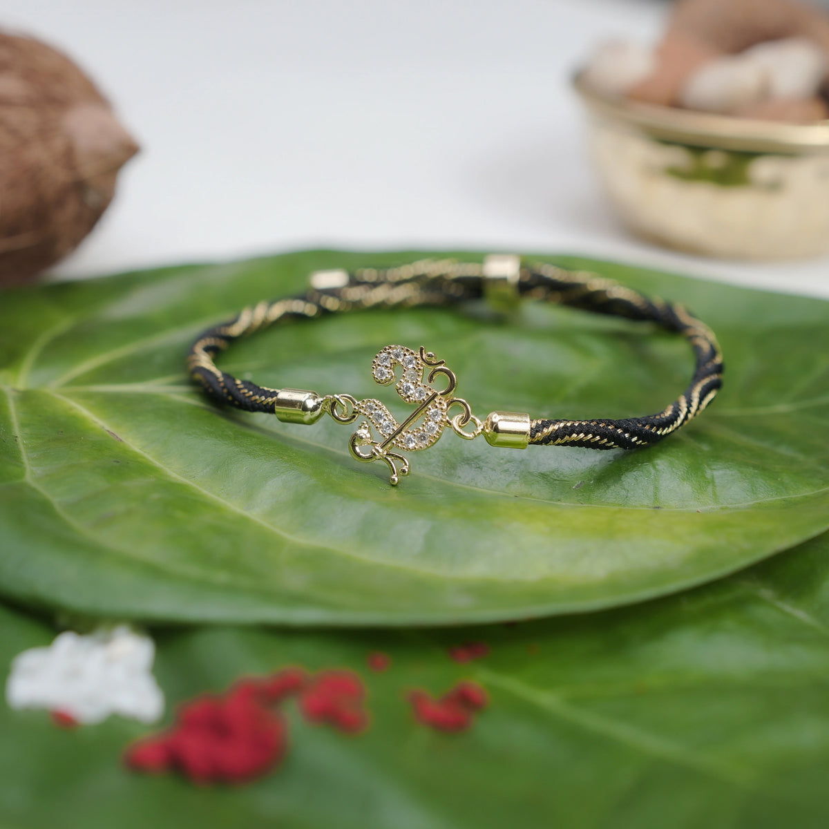 925 Silver Om Aradhya Rakhi