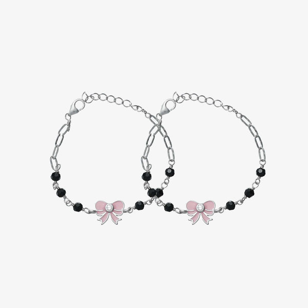 925 Silver Twin Blossom Nazar Bracelets