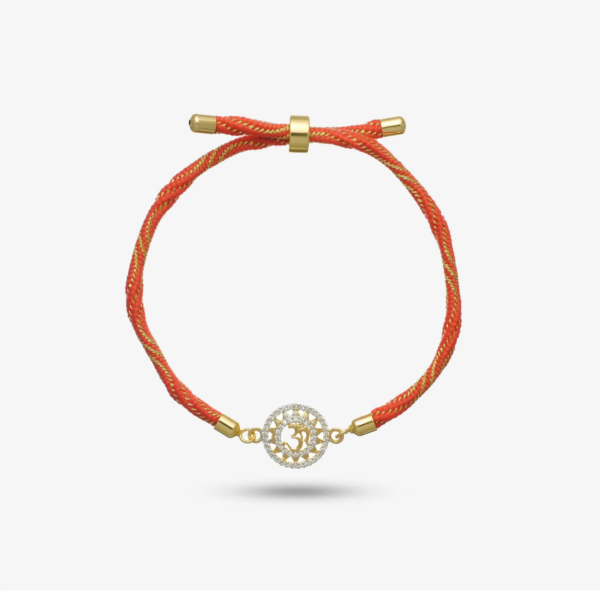 925 Gold Silver Om Sparsh Rakhi