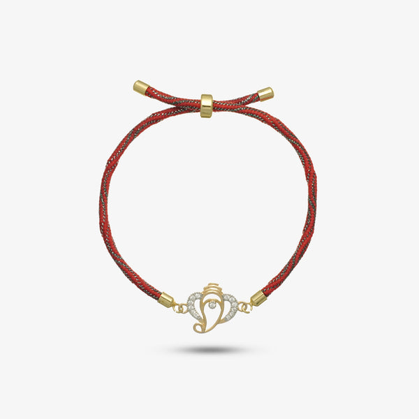 925 Gold Silver Siddhivinayak Rakhi