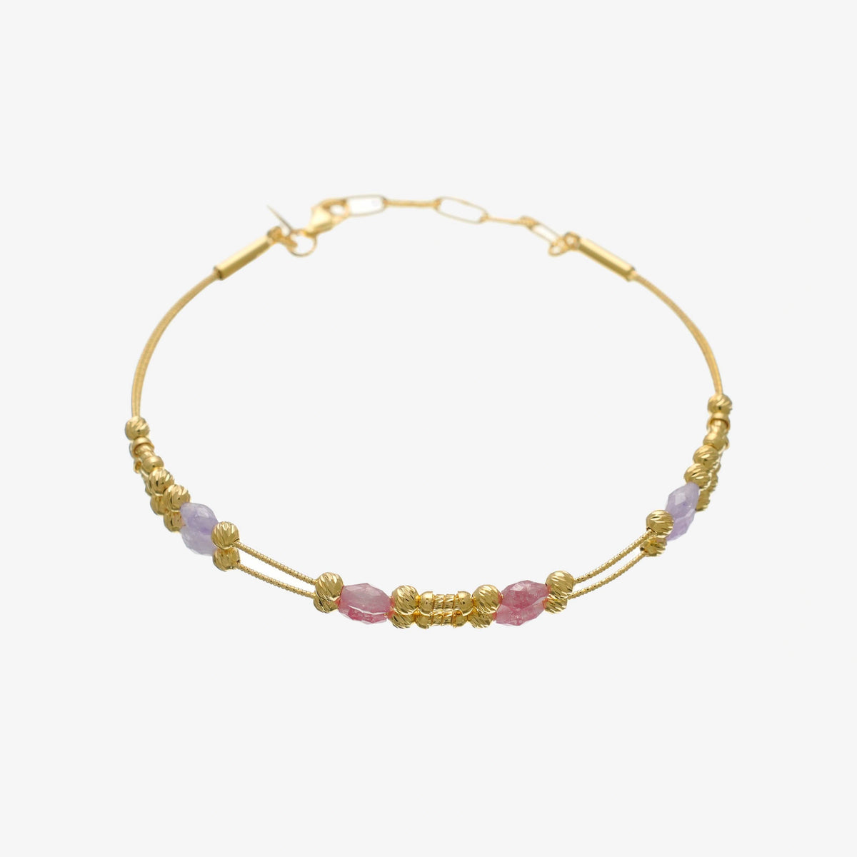 925 Silver Golden Plated Thread Knot Bracelet