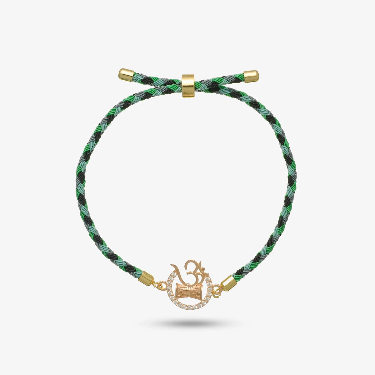 925 Rosegold Silver Shiv Naad Rakhi