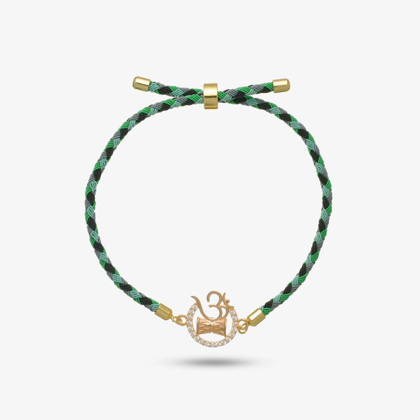 925 Rosegold Silver Shiv Naad Rakhi