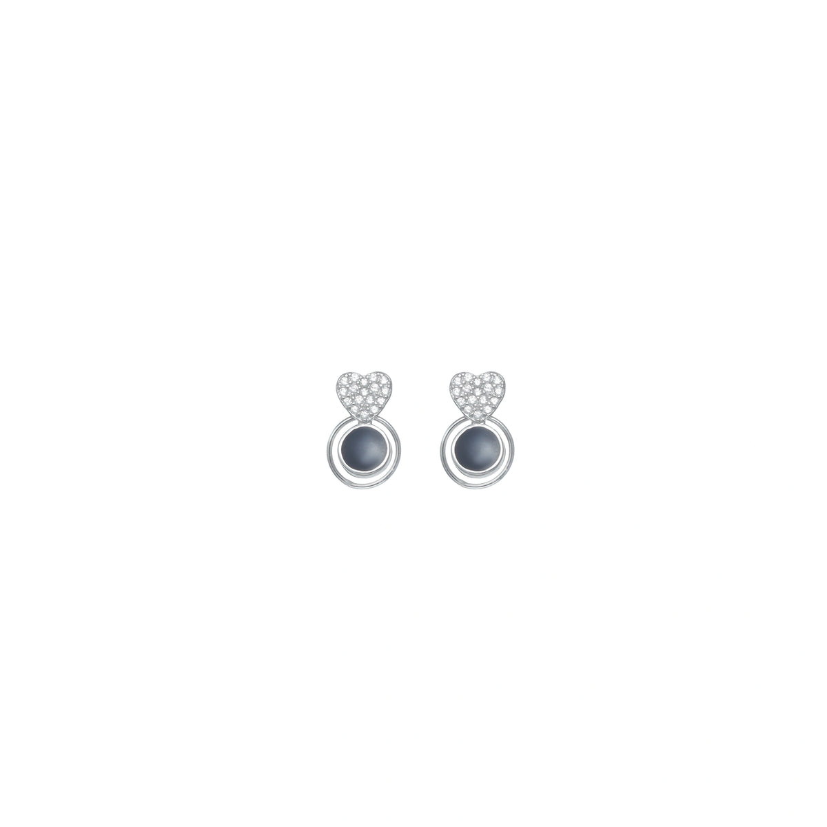 925 Silver Love Drop Pearl - 925 sterling silver earrings by Tassya Silver