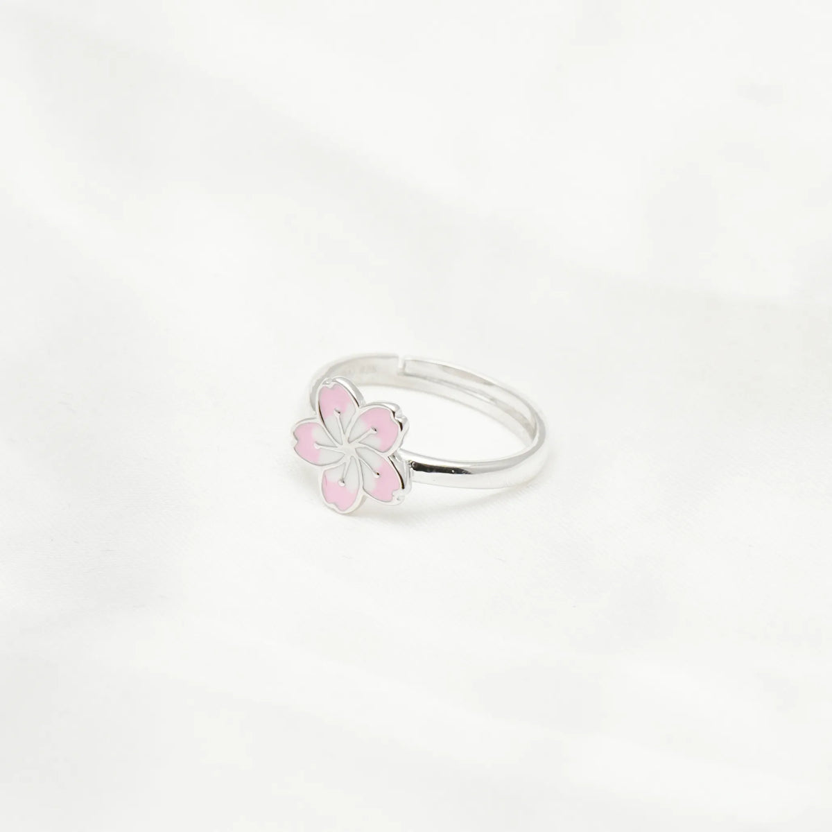 925 Silver Blush Petal Ring - 925 sterling silver ring by Tassya Silver