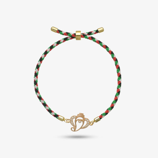 925 Rosegold Silver Siddhivinayak Rakhi