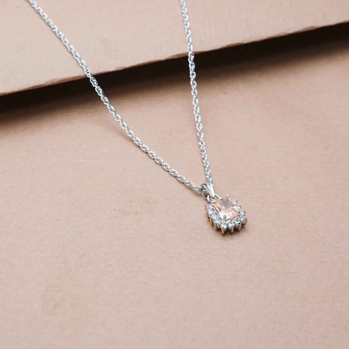 925 Silver Peach Royale Pendant - 925 sterling silver pendant by Tassya Silver
