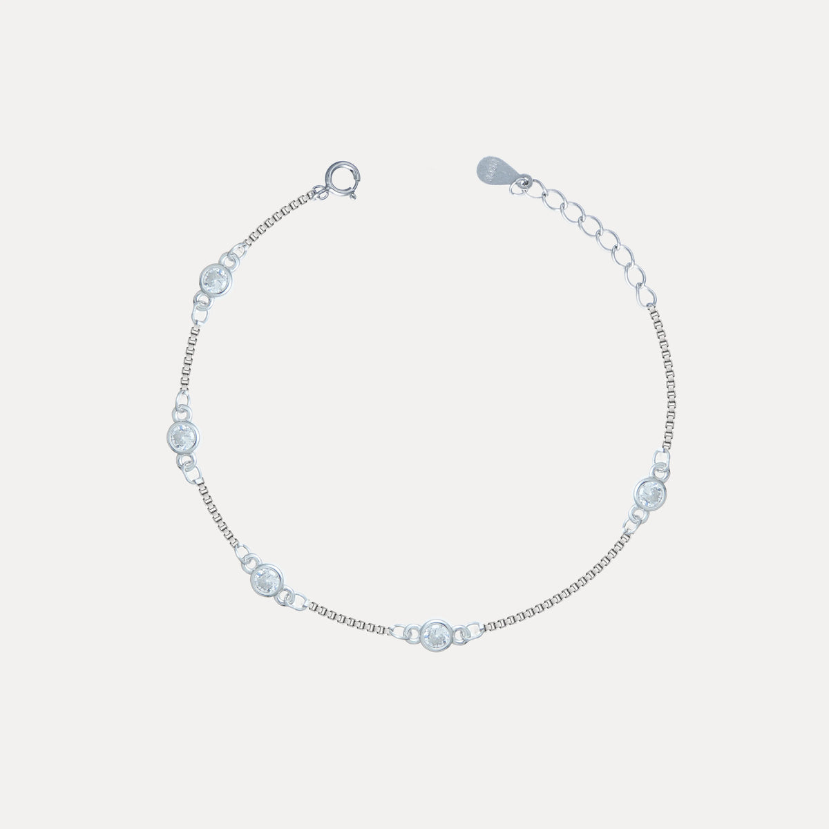 925 Silver Celestia Glow Bracelet - 925 sterling silver bracelet by Tassya Silver