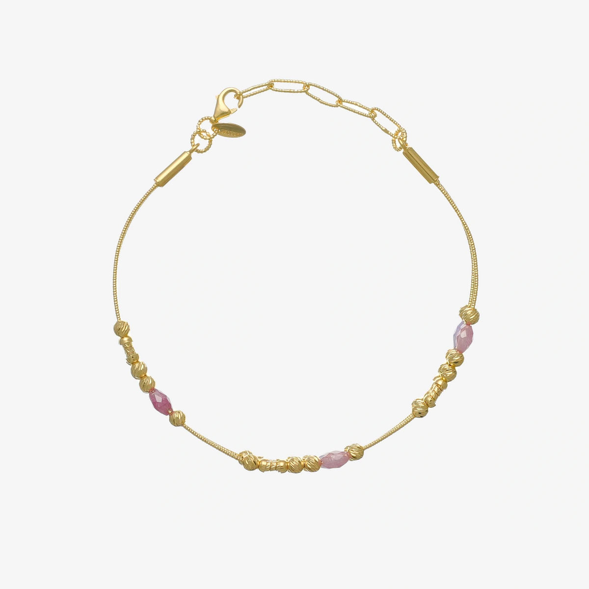 925 Silver Golden Plated Unbeatable Pair Bracelet