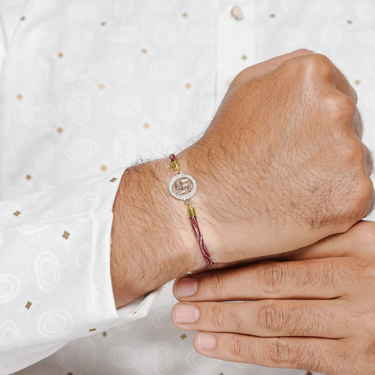 925 Silver Swastik Samriddhi Rakhi