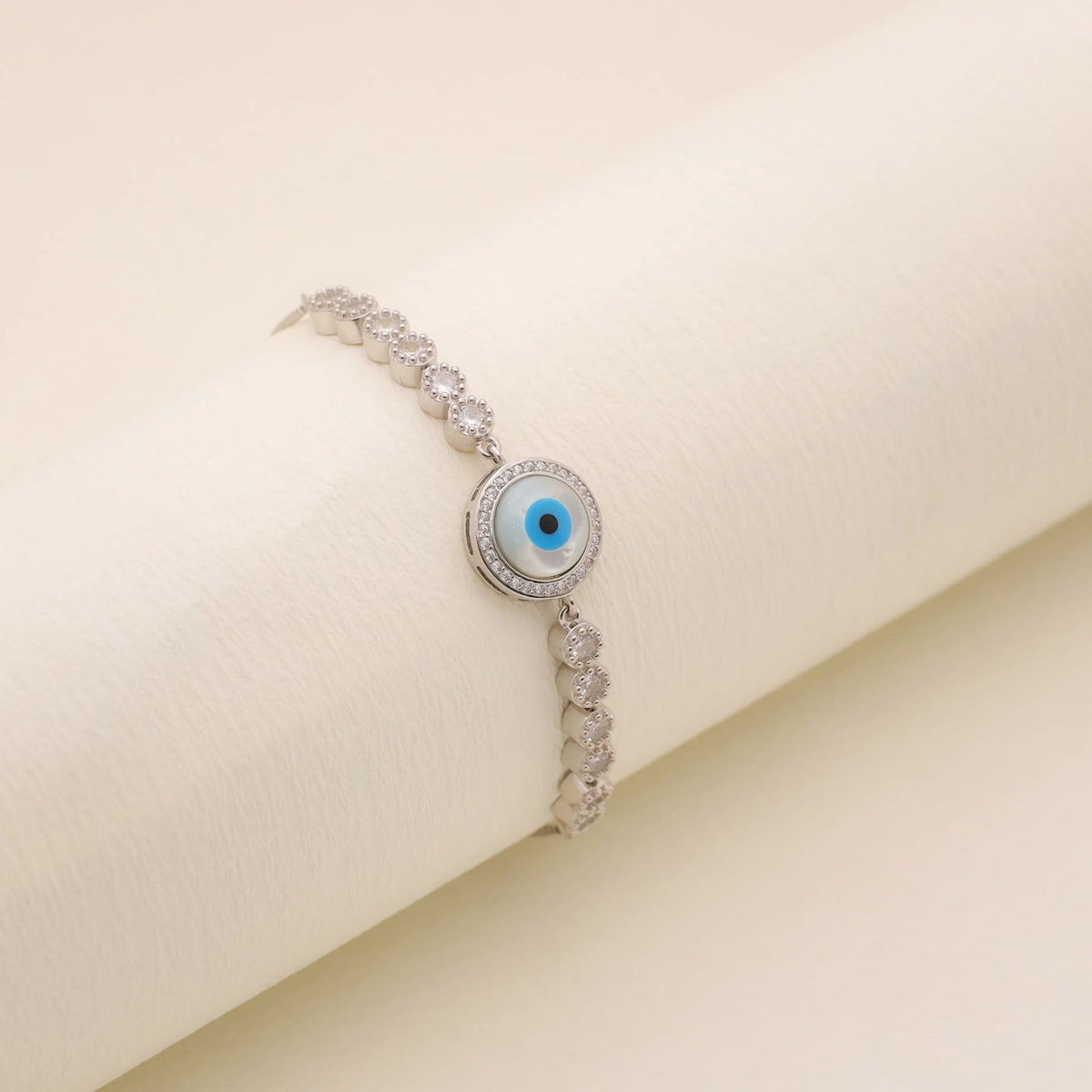 925 Silver Celestial Eye Bracelet - 925 sterling silver bracelet by Tassya Silver