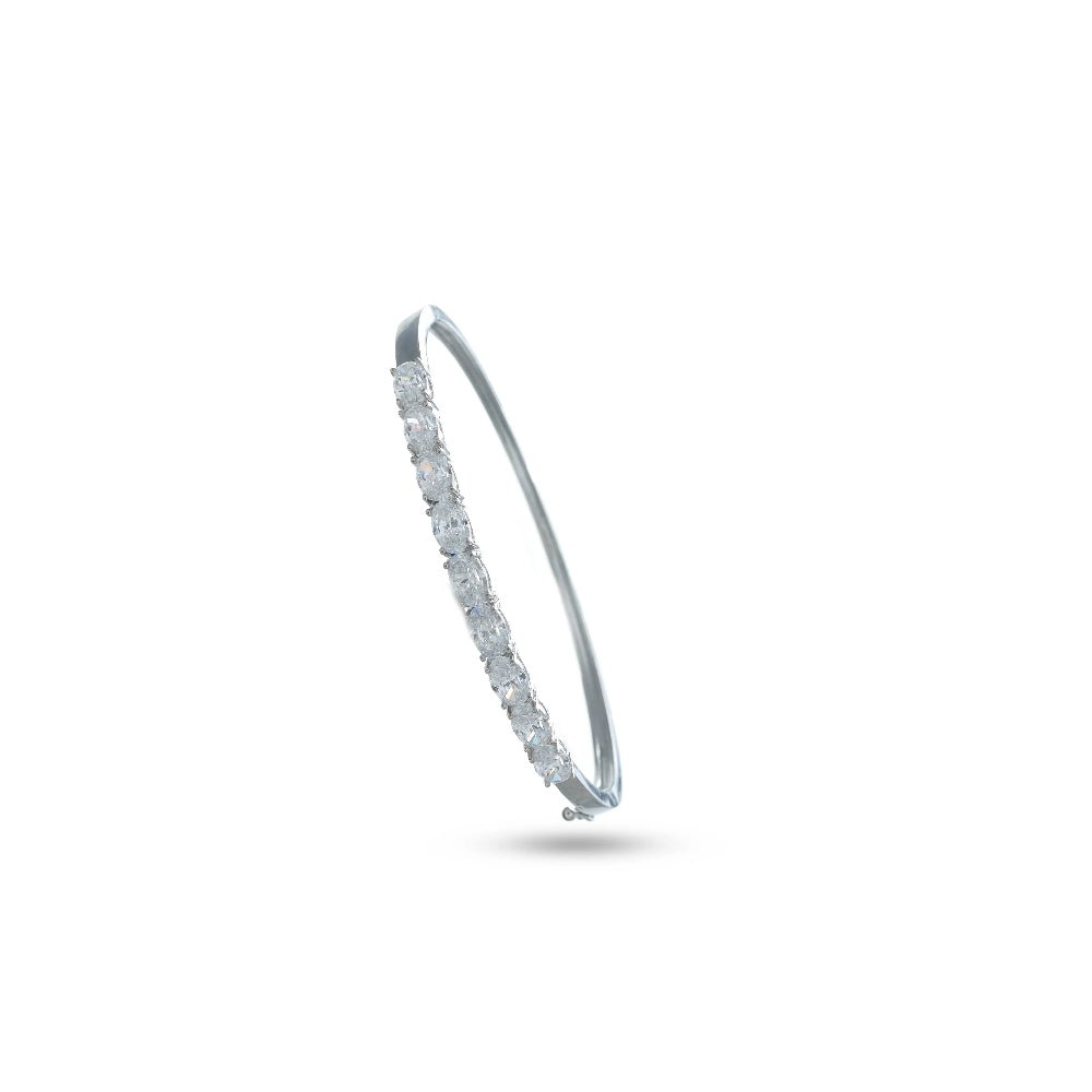 925 Silver Classic Glow Kada - 925 sterling silver bracelet by Tassya Silver
