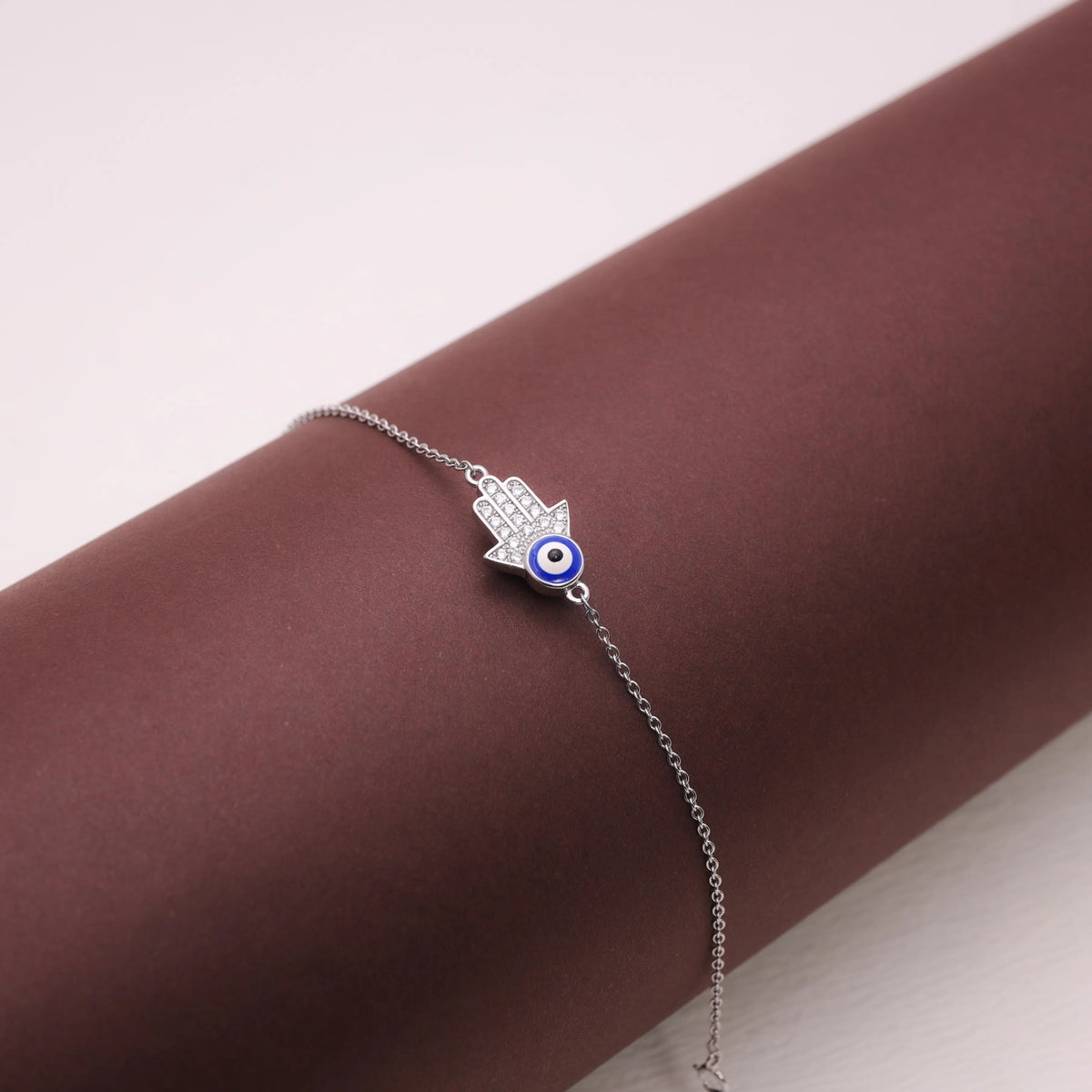 925 Silver Divine Hamsa Bracelet - 925 sterling silver bracelet by Tassya Silver
