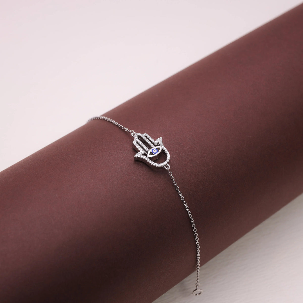 925 Silver Ethereal Hamsa Bracelet - 925 sterling silver bracelet by Tassya Silver