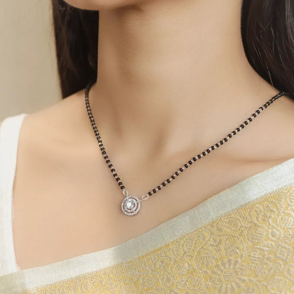 925 Silver Halo Spark Mangalsutra