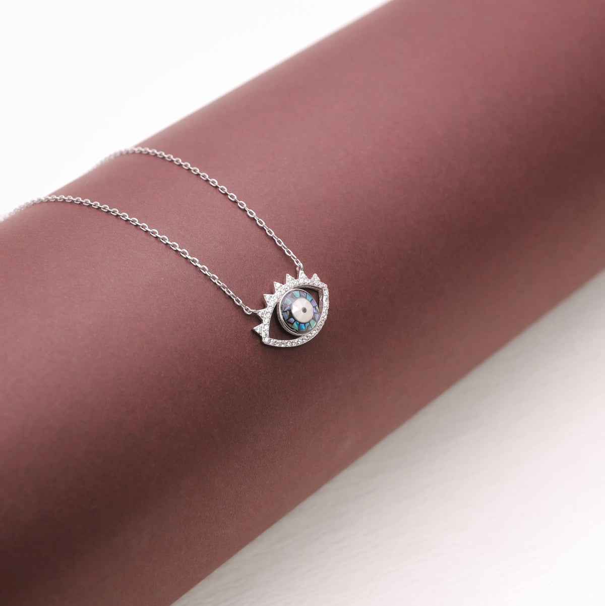 925 Silver Mystic Eye Chain Pendant - 925 sterling silver pendant by Tassya Silver
