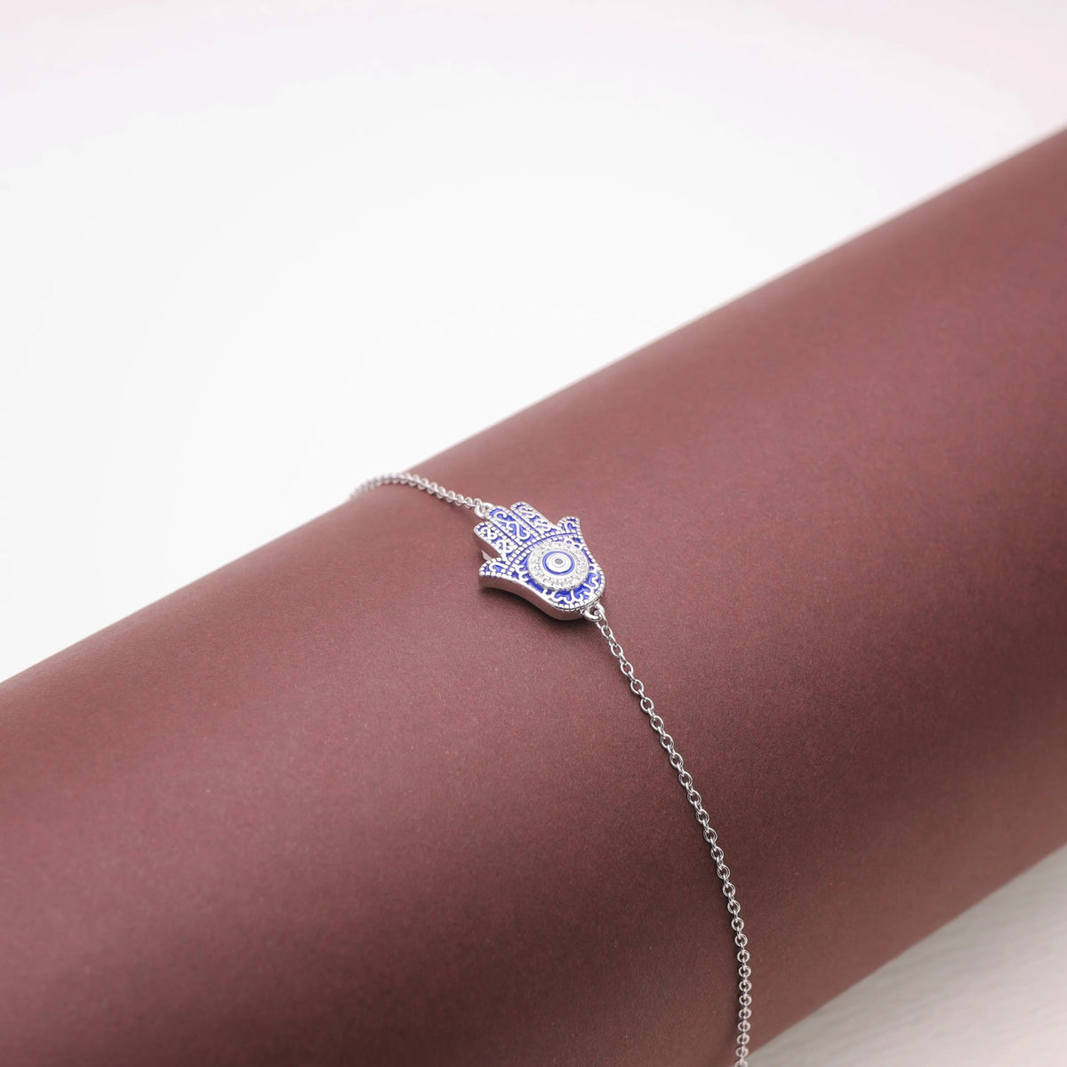 925 Silver Mystic Hamsa Bracelet - 925 sterling silver bracelet by Tassya Silver
