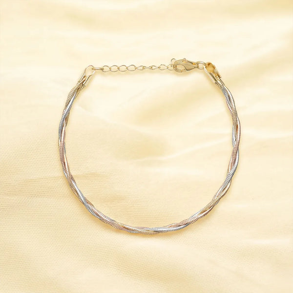 925 Silver Dual Tone Twist Kada