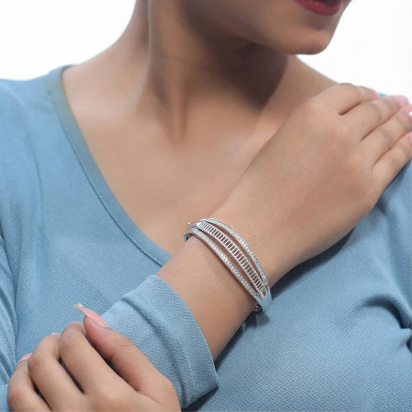 925 Silver Elegant Strip Kada