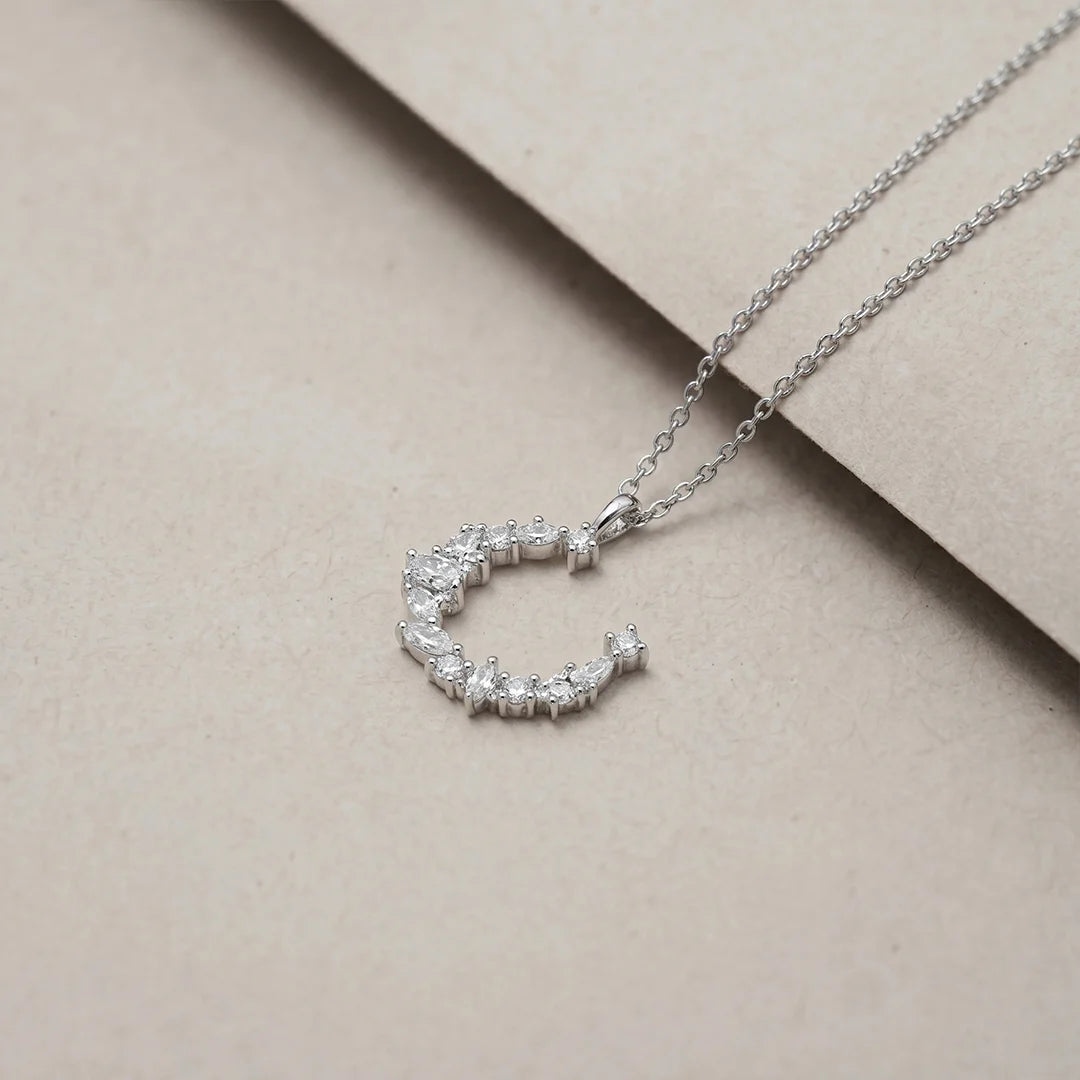 925 Silver Fortune’s Horseshoe Chain Pendant - 925 sterling silver pendant by Tassya Silver