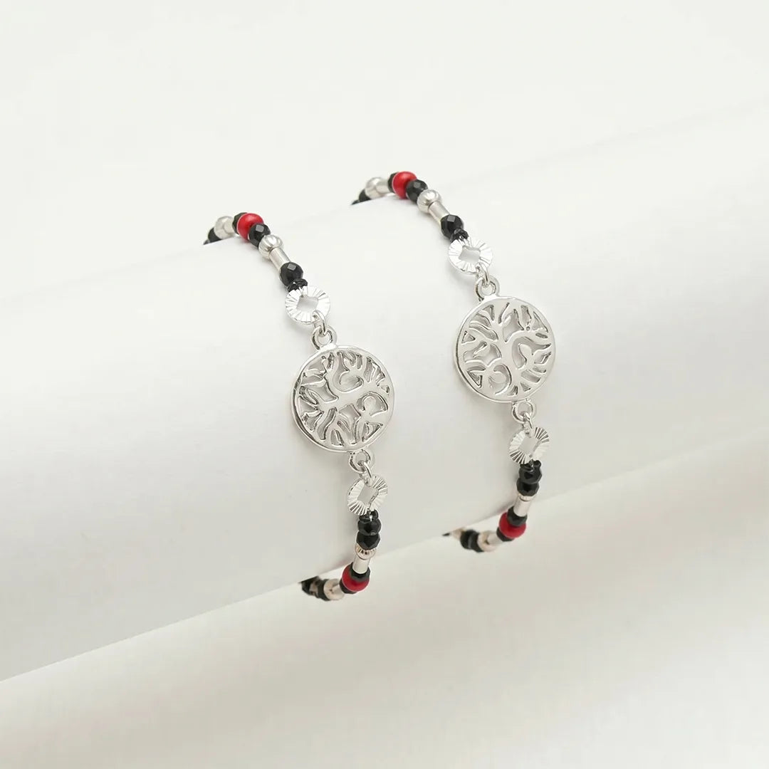 925 Silver Tree Motif Bracelet - 925 sterling silver bracelet by Tassya Silver