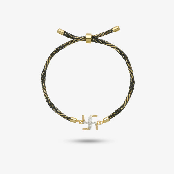 925 Silver Swastik Raksha Rakhi