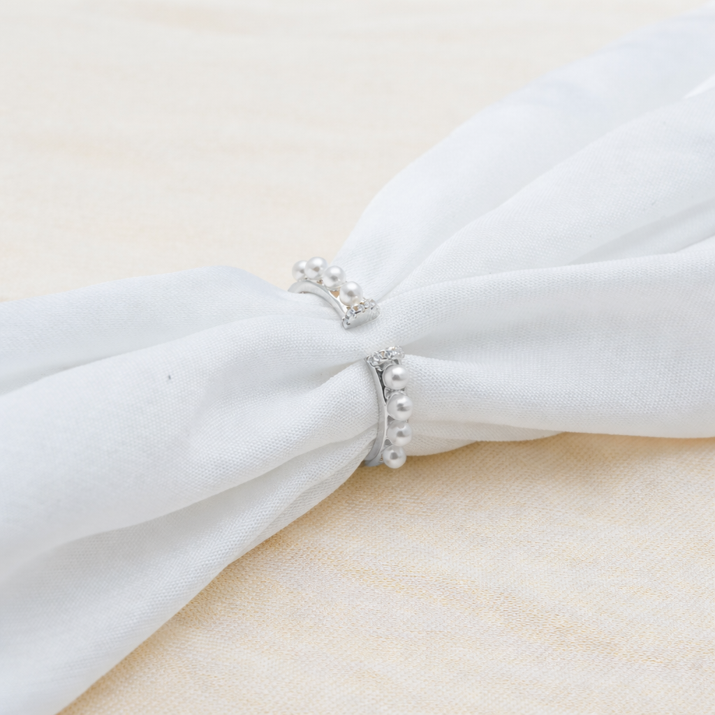 925 Silver Pearl Grace Ring - 925 sterling silver ring by Tassya Silver