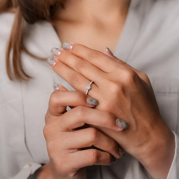 925 Silver Solara Bloom Floral Ring