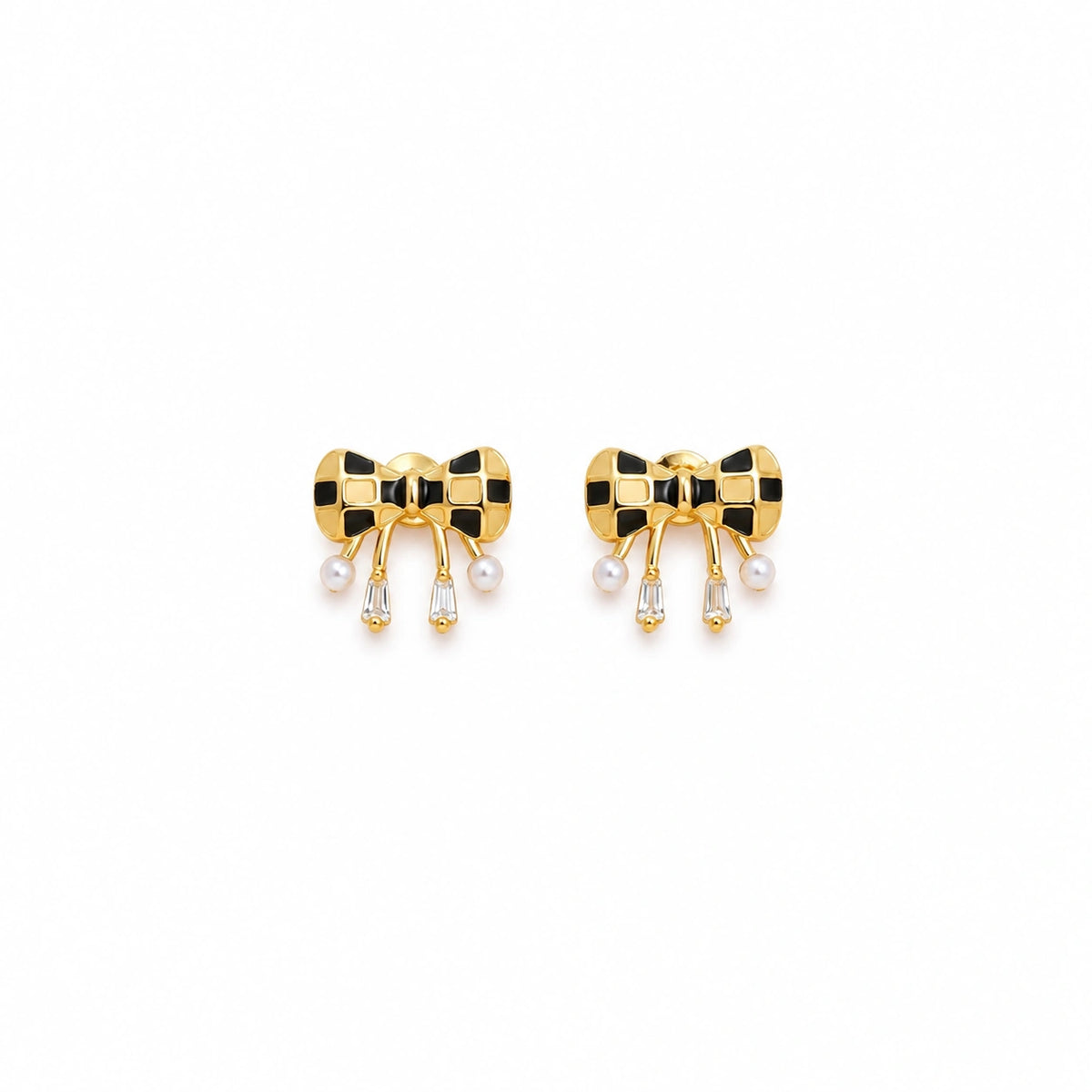 925 Silver Golden Bow Charm