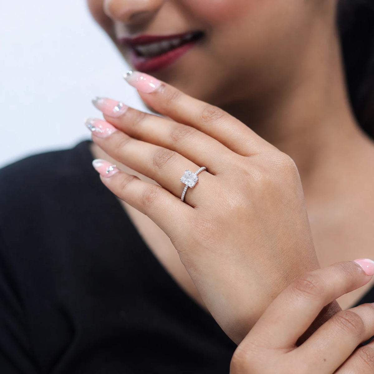 925 Silver Aurora Gem Ring