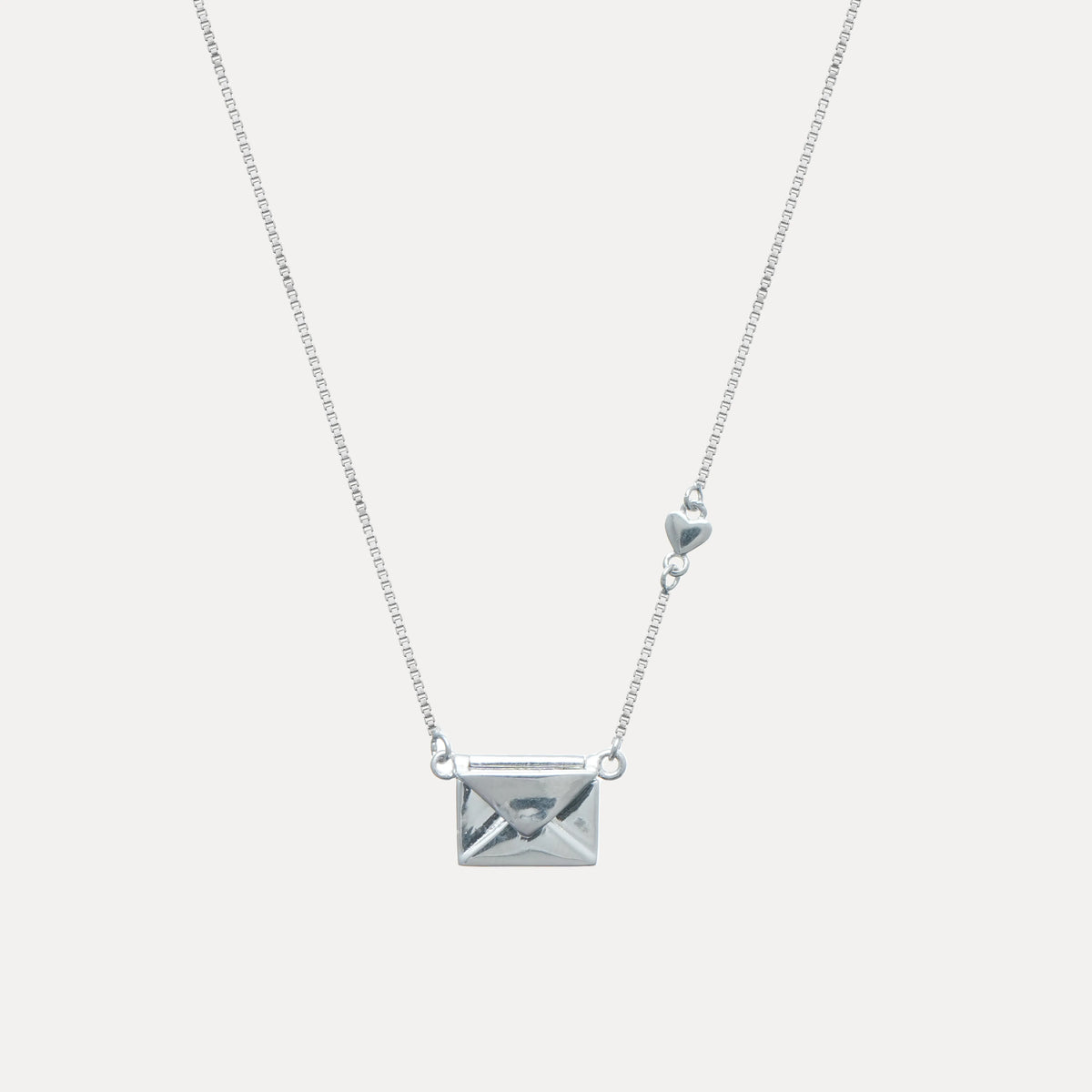 925 Silver Love Letter Chain Pendant - 925 sterling silver pendant by Tassya Silver