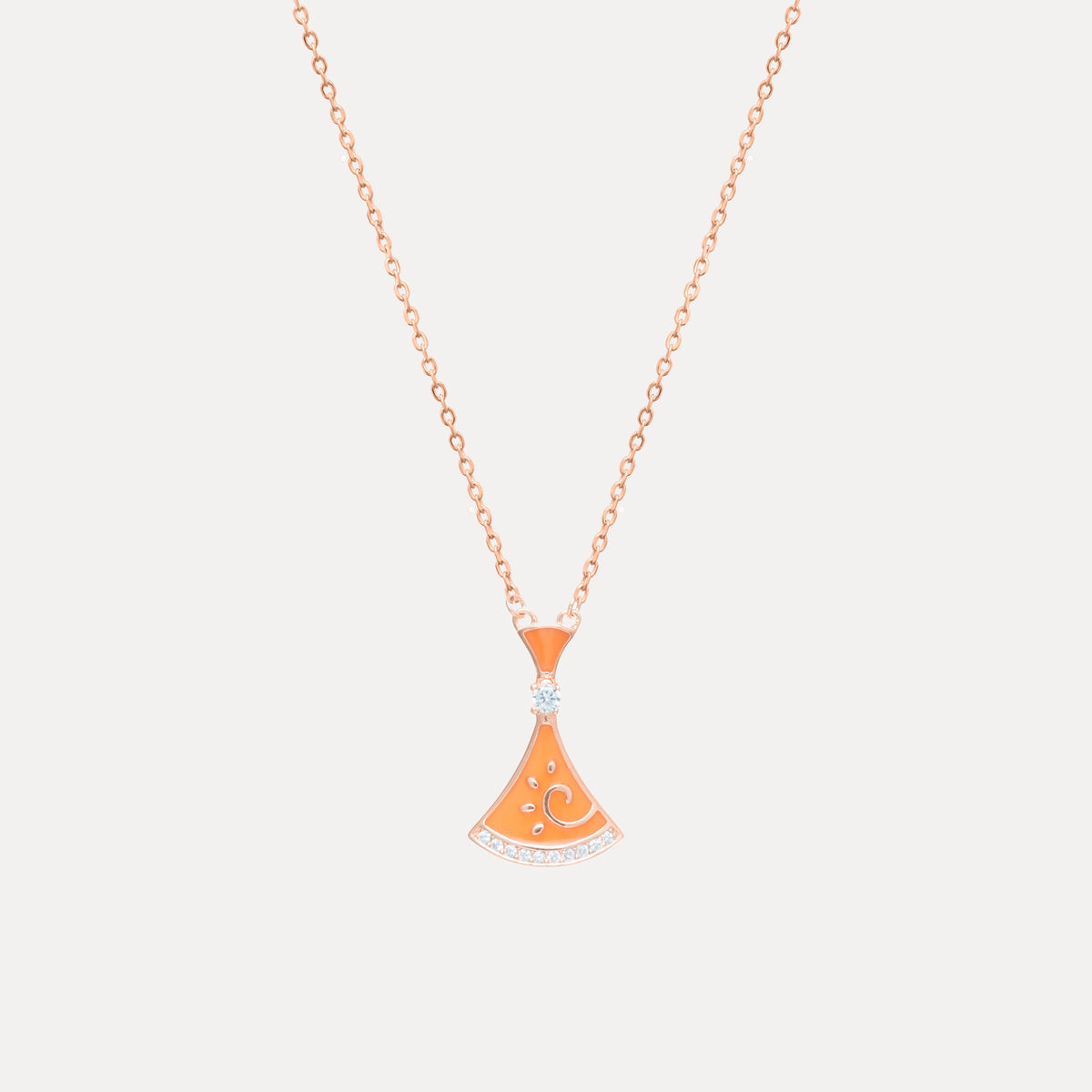 925 Silver Sunrise Charm Chain Pendant - 925 sterling silver pendant by Tassya Silver