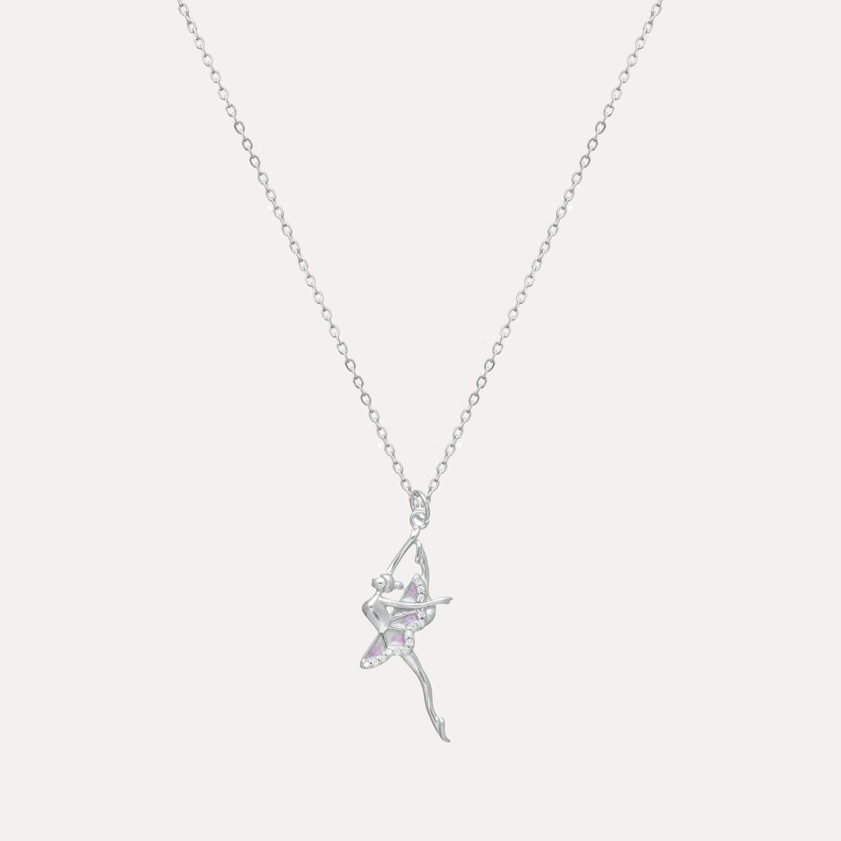 925 Silver Dance Grace Pendant - 925 sterling silver pendant by Tassya Silver