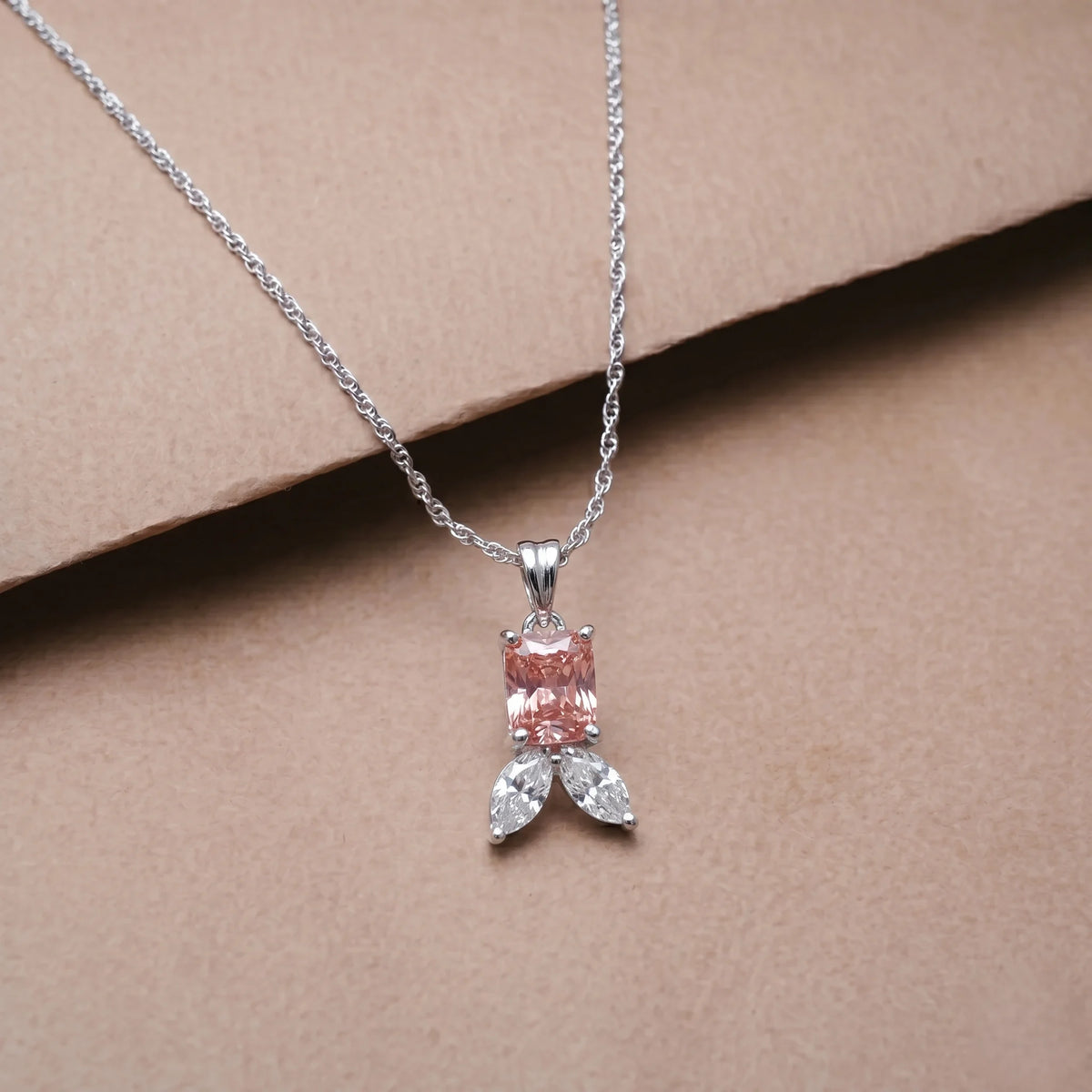 925 Silver Peach Grace Pendant