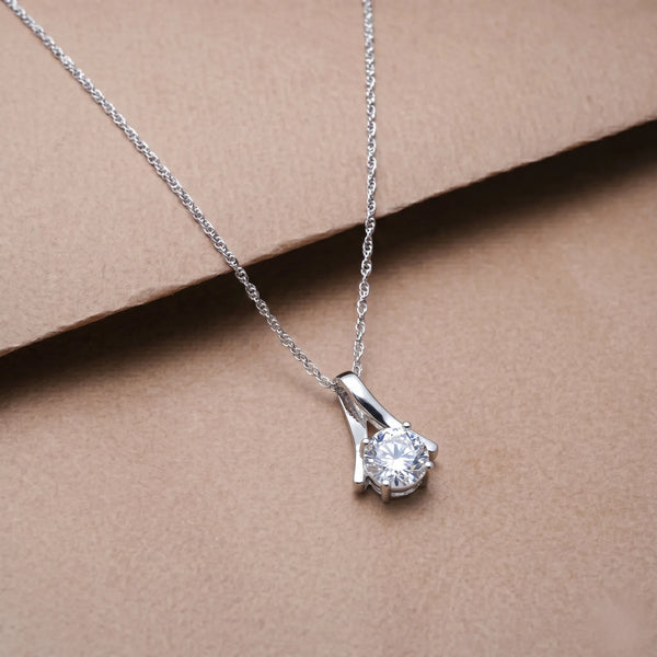 925 Silver Solitaire Grace Pendant