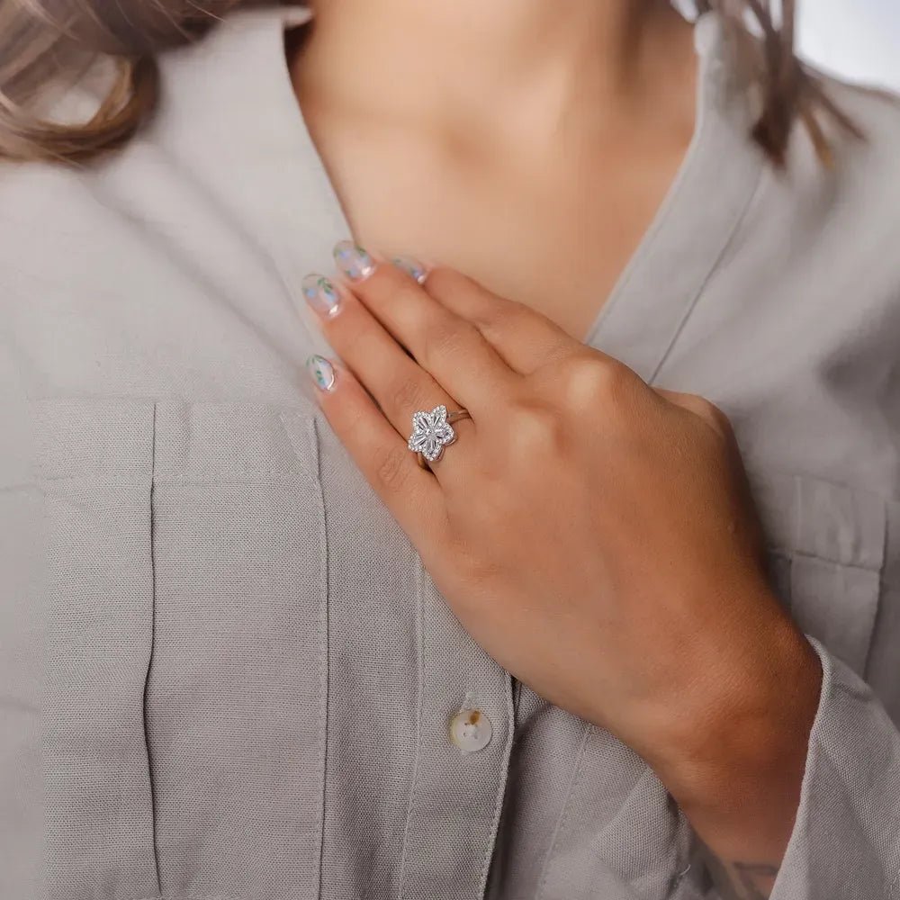 925 Silver Blossom Silver Ring - 925 sterling silver ring by Tassya Silver