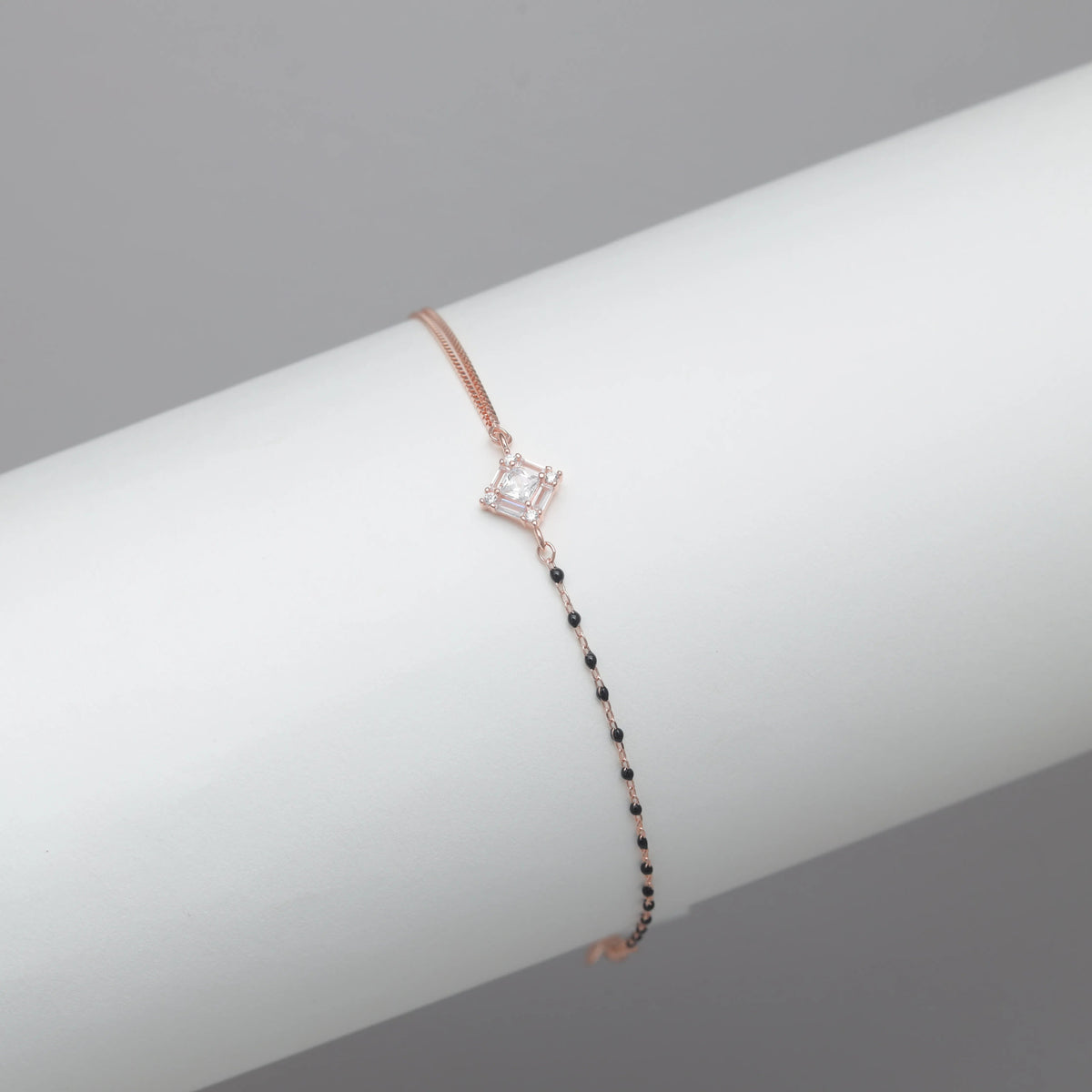 925 Silver Blush Bond Solitaire Bracelet - 925 sterling silver bracelet by Tassya Silver