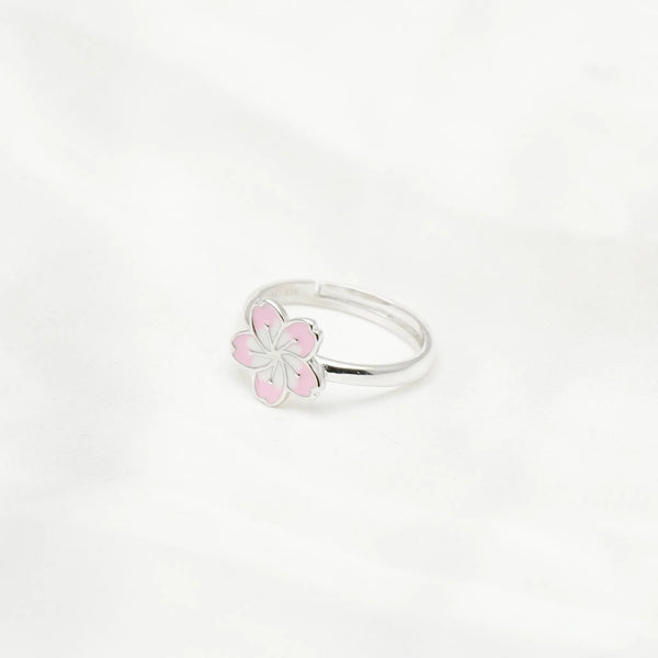 925 Silver Cherry Blossom Ring