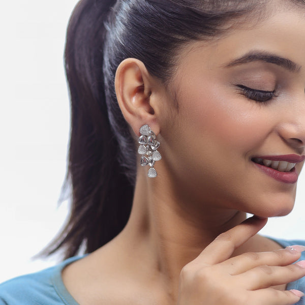 925 Silver Dewdrop Gleam Earrings