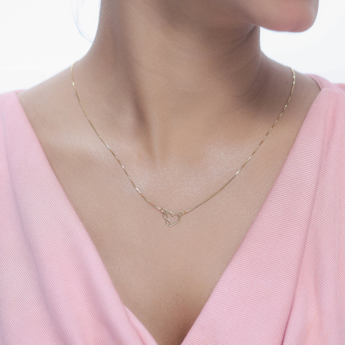 925 Silver Endless Love Chain Pendant - 925 sterling silver pendant by Tassya Silver