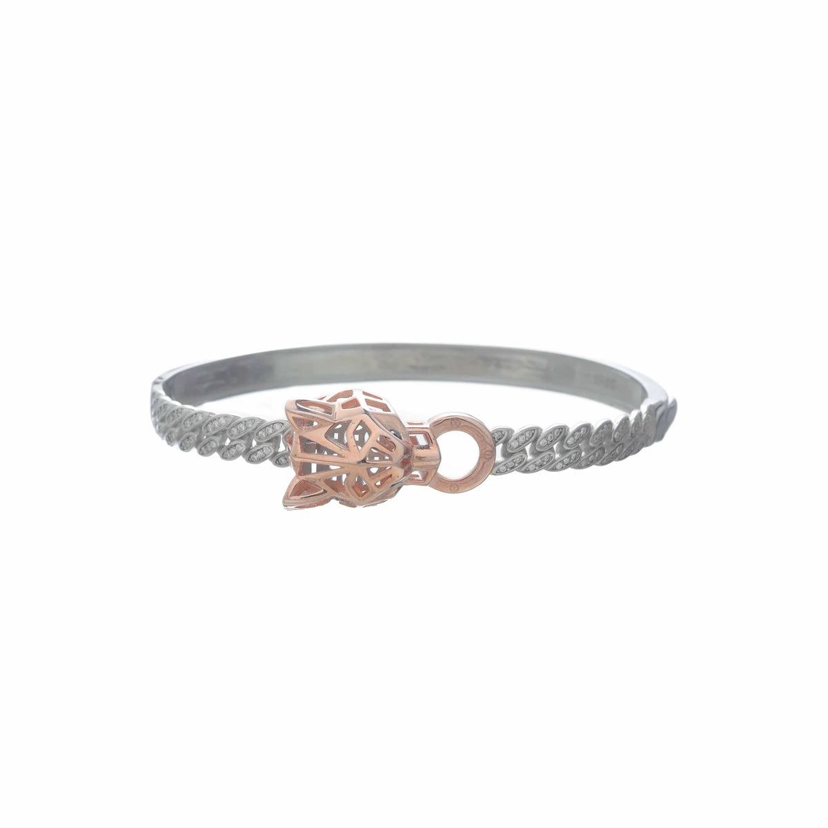 925 Silver Guardian Hamsa Kada - 925 sterling silver bracelet by Tassya Silver