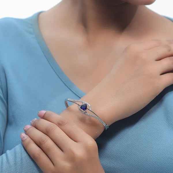 925 Silver Midnight Heart Kada