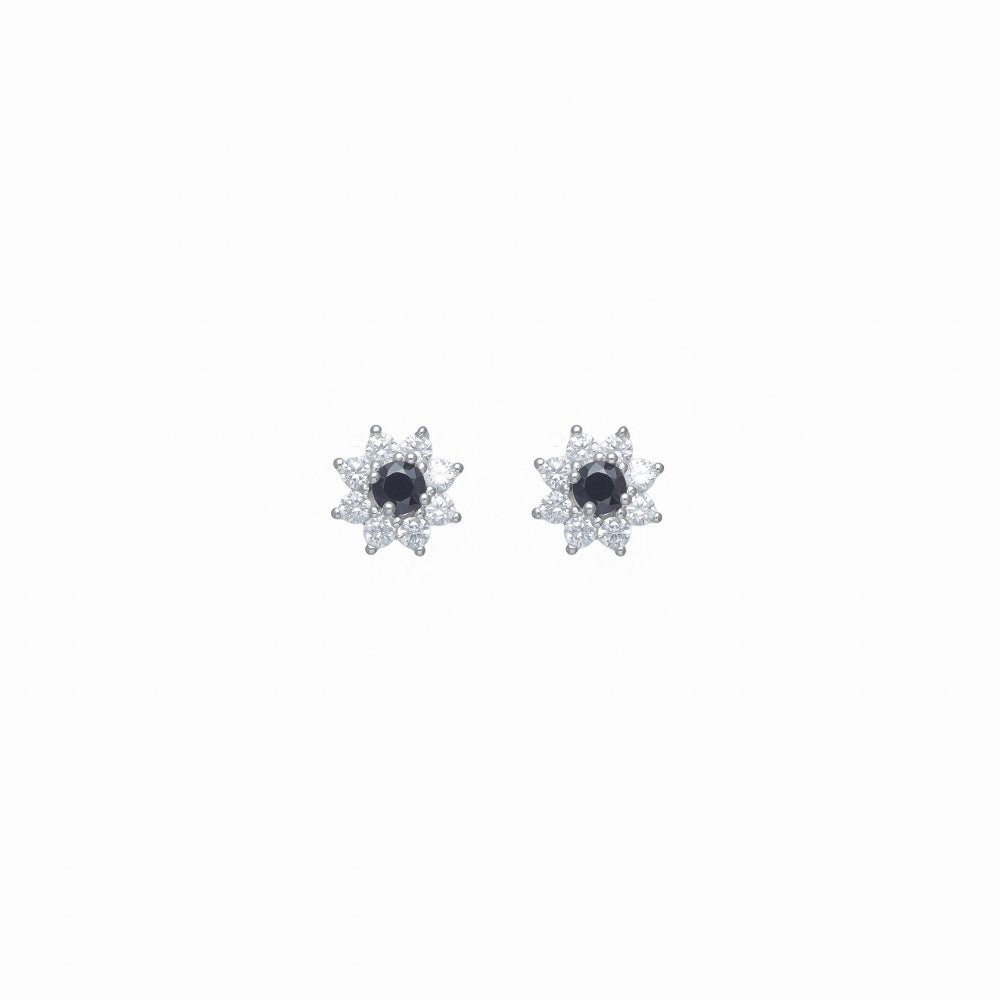 925 Silver Midnight Star Earrings - 925 sterling silver earrings by Tassya Silver