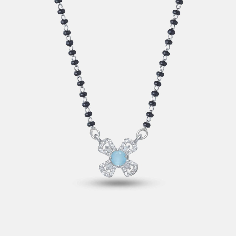 925 Silver Ocean Glow Mangalsutra - 925 sterling silver mangalsutra by Tassya Silver